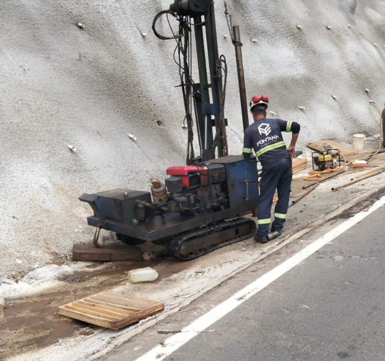 estudo do solo sondagem obras de duplicação sondagem mista rotativa rocha bento gonçalves veranóplis serra gaúcha rio grande do sul