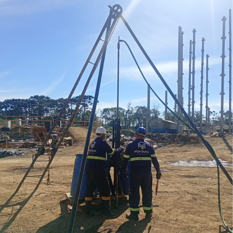 sondagem rotativa em rocha gramado e canela para construção de resort